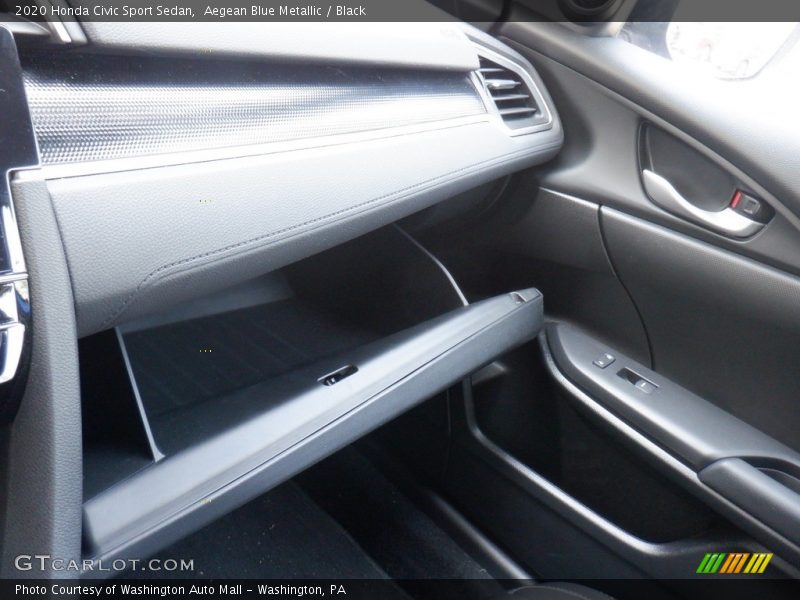Aegean Blue Metallic / Black 2020 Honda Civic Sport Sedan