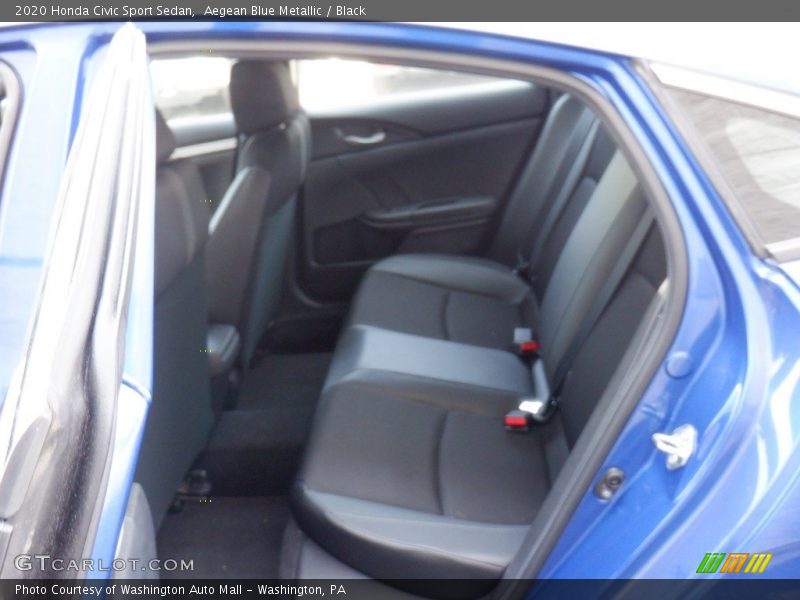 Aegean Blue Metallic / Black 2020 Honda Civic Sport Sedan