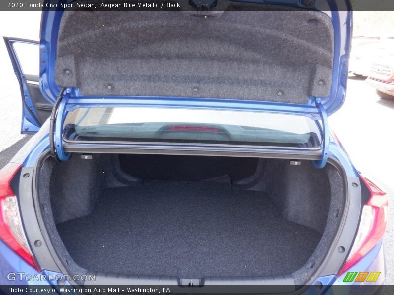 Aegean Blue Metallic / Black 2020 Honda Civic Sport Sedan