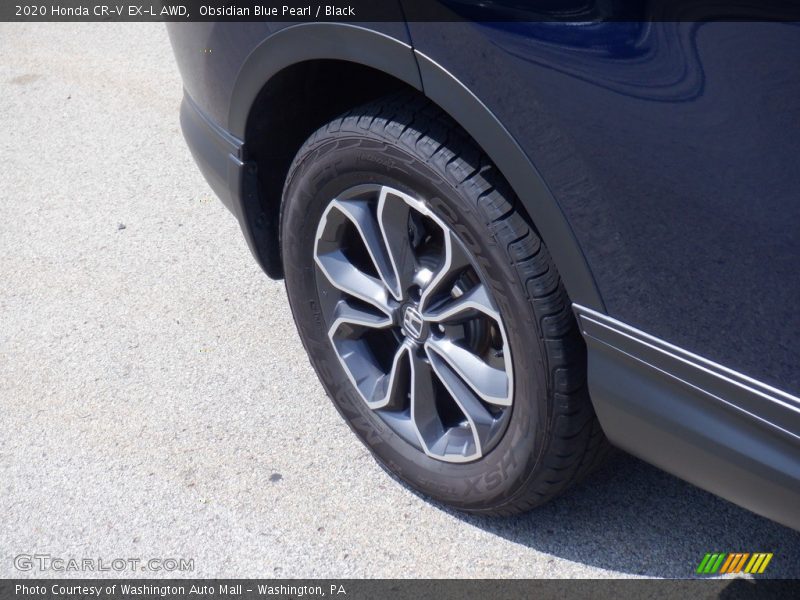 Obsidian Blue Pearl / Black 2020 Honda CR-V EX-L AWD