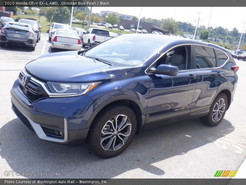 Obsidian Blue Pearl / Black 2020 Honda CR-V EX-L AWD