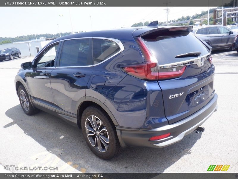 Obsidian Blue Pearl / Black 2020 Honda CR-V EX-L AWD