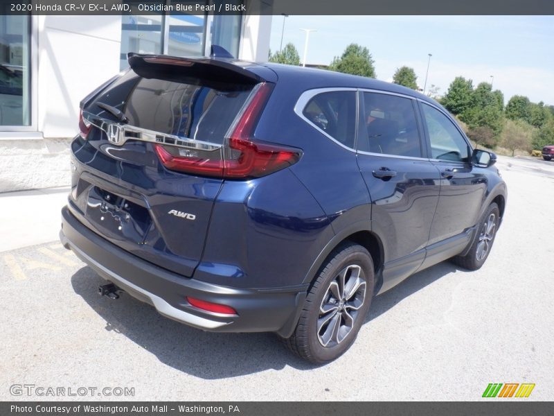 Obsidian Blue Pearl / Black 2020 Honda CR-V EX-L AWD