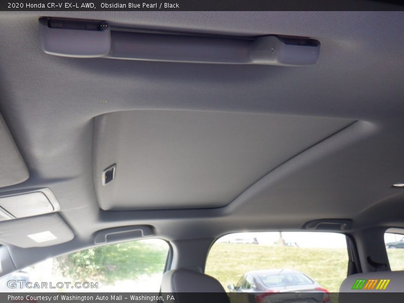 Obsidian Blue Pearl / Black 2020 Honda CR-V EX-L AWD