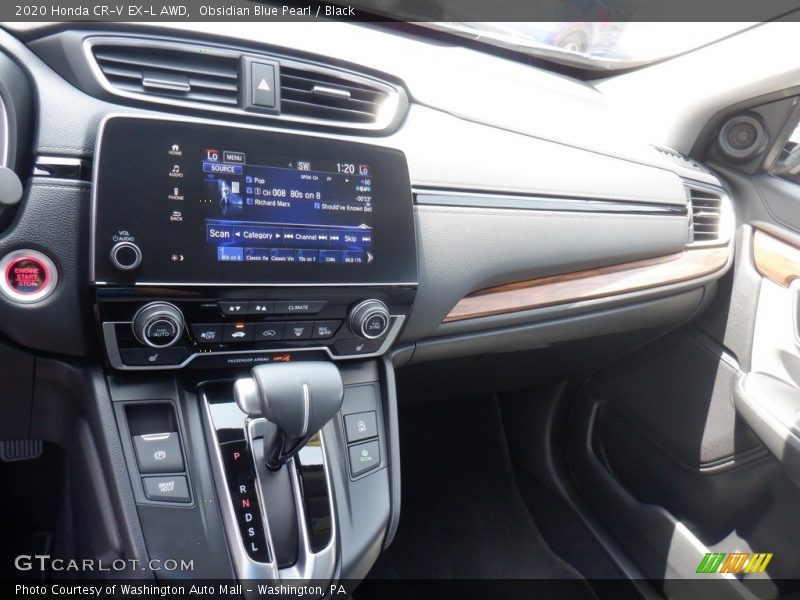Obsidian Blue Pearl / Black 2020 Honda CR-V EX-L AWD