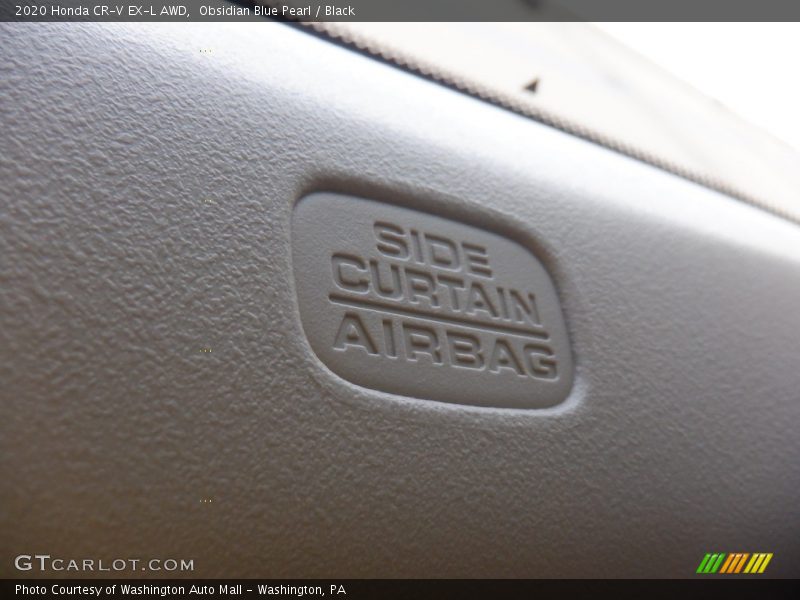 Obsidian Blue Pearl / Black 2020 Honda CR-V EX-L AWD