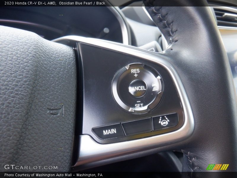 Obsidian Blue Pearl / Black 2020 Honda CR-V EX-L AWD