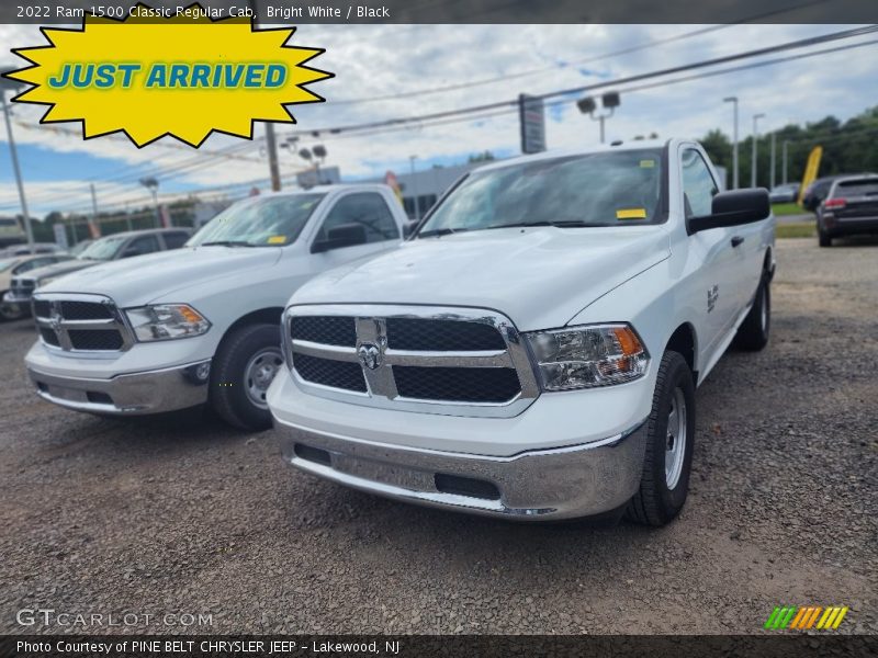 Bright White / Black 2022 Ram 1500 Classic Regular Cab