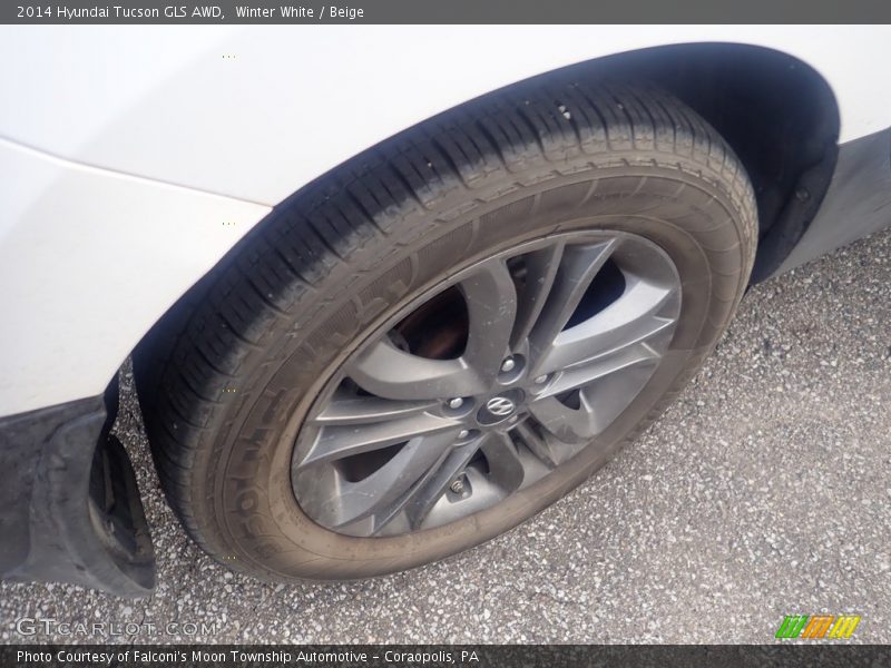 Winter White / Beige 2014 Hyundai Tucson GLS AWD