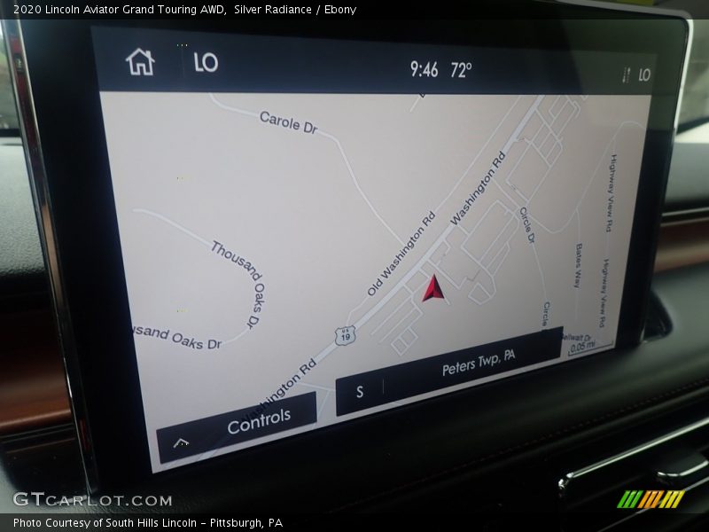 Navigation of 2020 Aviator Grand Touring AWD