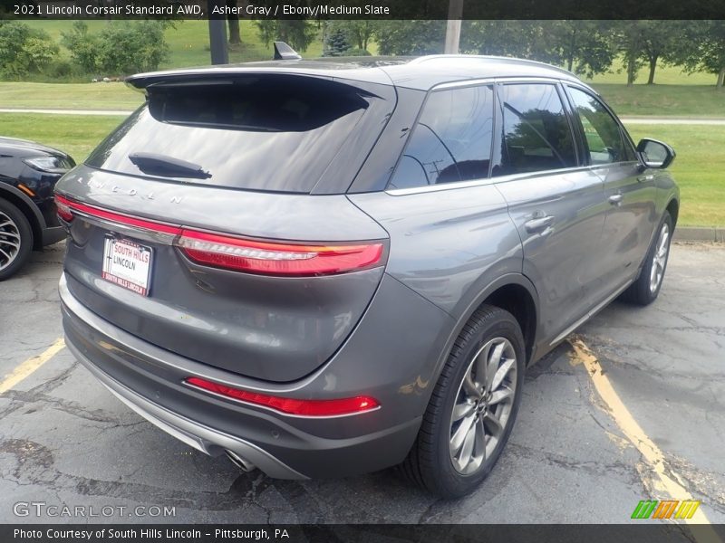 Asher Gray / Ebony/Medium Slate 2021 Lincoln Corsair Standard AWD
