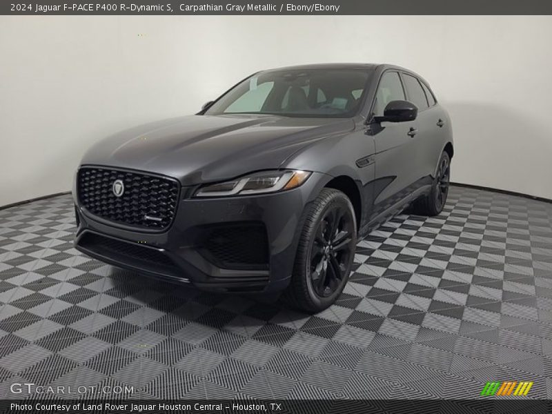 Carpathian Gray Metallic / Ebony/Ebony 2024 Jaguar F-PACE P400 R-Dynamic S