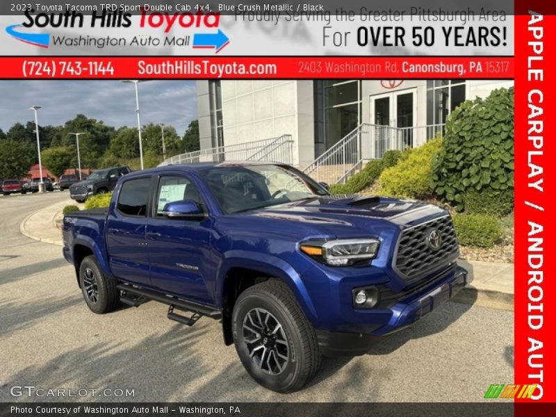 Blue Crush Metallic / Black 2023 Toyota Tacoma TRD Sport Double Cab 4x4