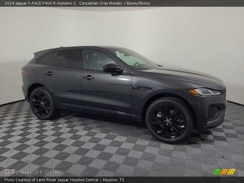 Carpathian Gray Metallic / Ebony/Ebony 2024 Jaguar F-PACE P400 R-Dynamic S