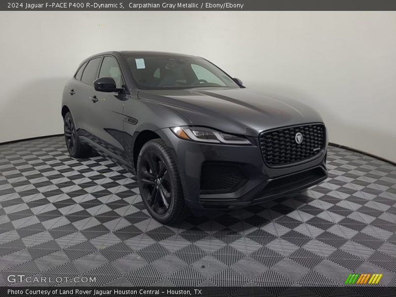 Carpathian Gray Metallic / Ebony/Ebony 2024 Jaguar F-PACE P400 R-Dynamic S