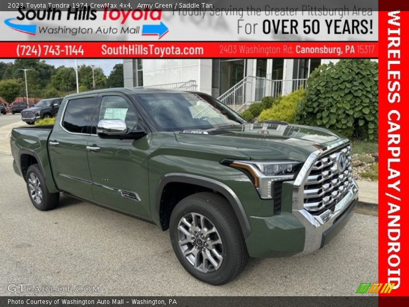 Army Green / Saddle Tan 2023 Toyota Tundra 1974 CrewMax 4x4