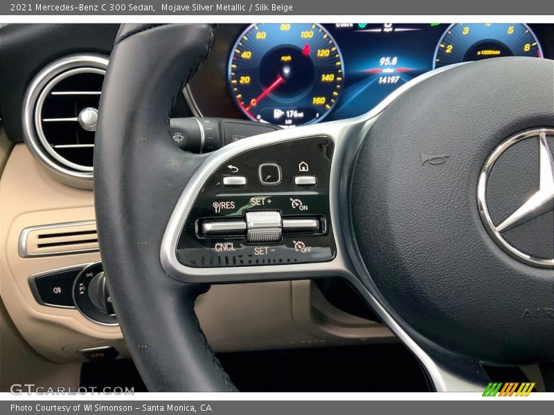 Mojave Silver Metallic / Silk Beige 2021 Mercedes-Benz C 300 Sedan