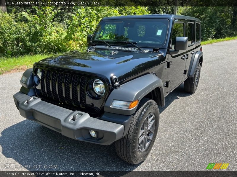 Black / Black 2024 Jeep Wrangler 4-Door Sport S 4x4