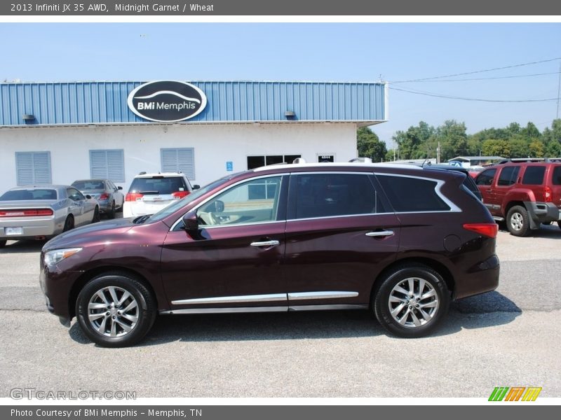 Midnight Garnet / Wheat 2013 Infiniti JX 35 AWD