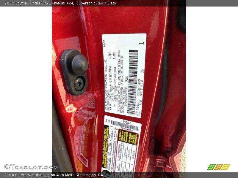Supersonic Red / Black 2023 Toyota Tundra SR5 CrewMax 4x4