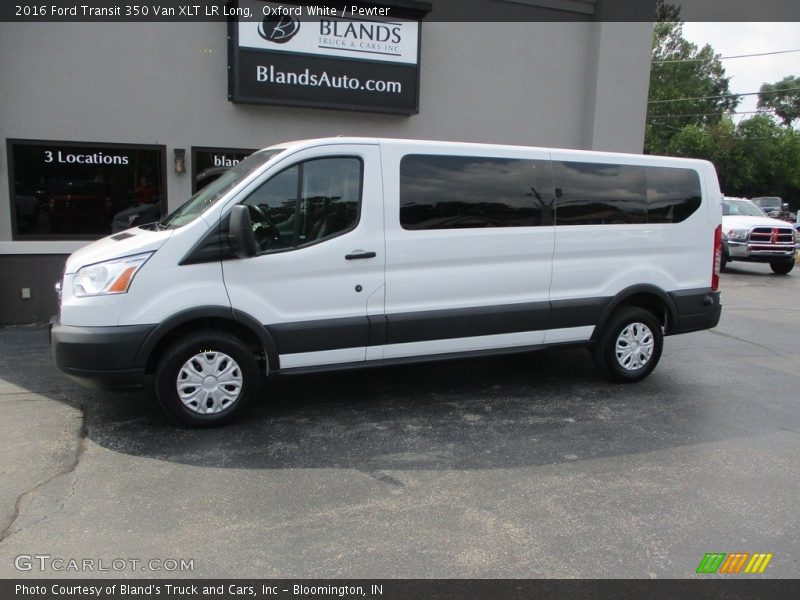 Oxford White / Pewter 2016 Ford Transit 350 Van XLT LR Long