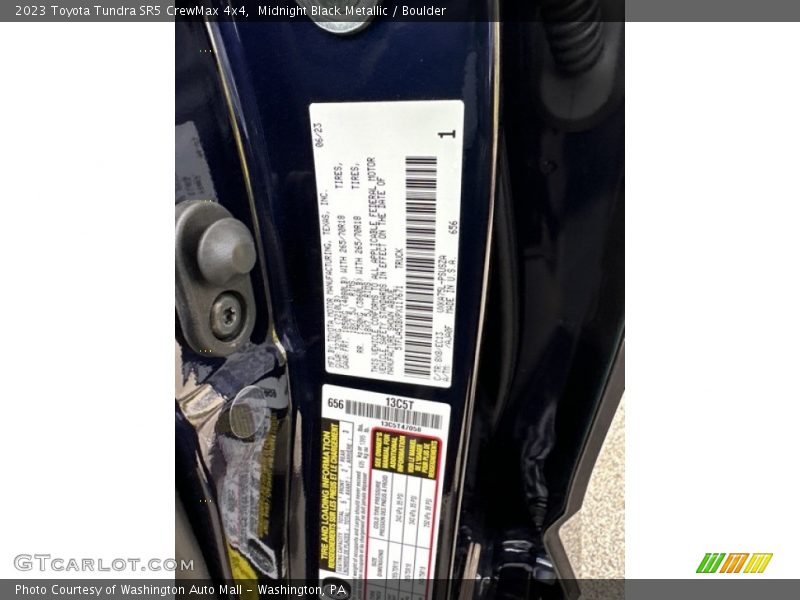 Midnight Black Metallic / Boulder 2023 Toyota Tundra SR5 CrewMax 4x4