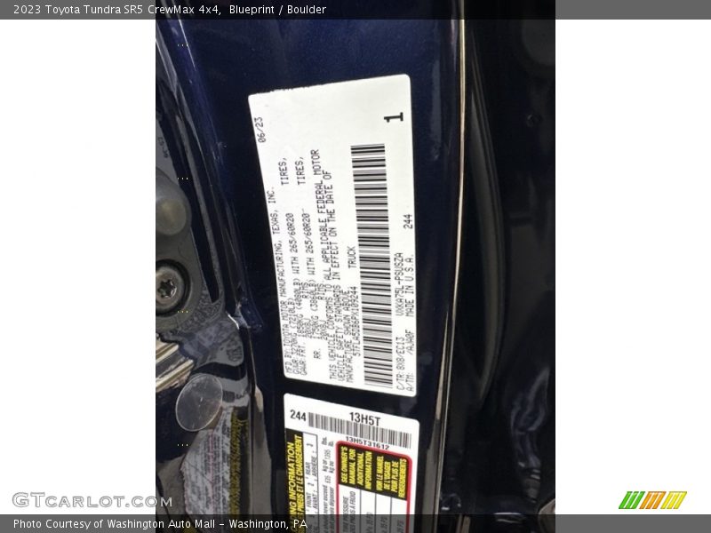 Blueprint / Boulder 2023 Toyota Tundra SR5 CrewMax 4x4