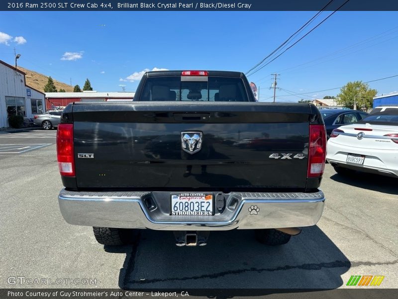 Brilliant Black Crystal Pearl / Black/Diesel Gray 2016 Ram 2500 SLT Crew Cab 4x4