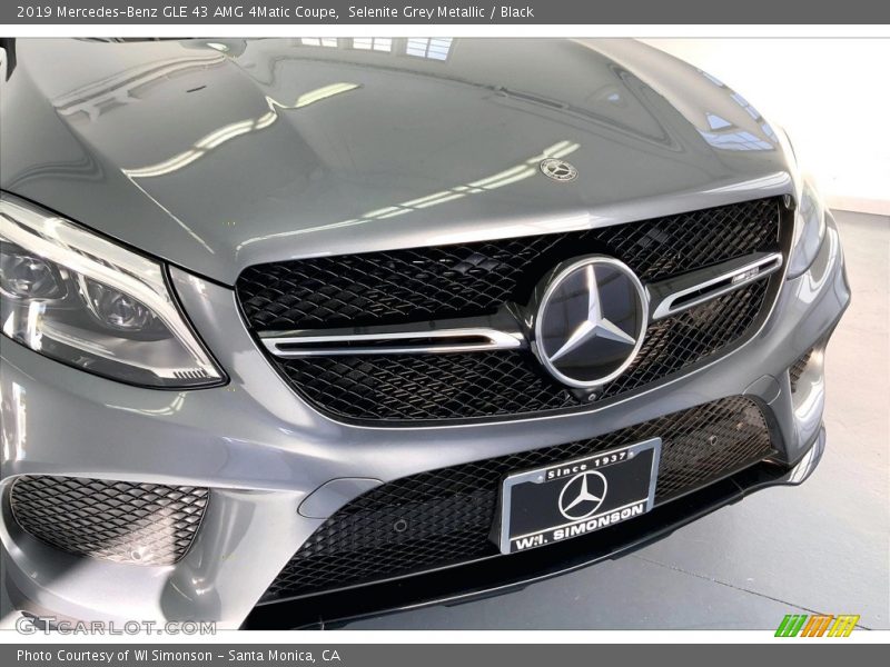 Selenite Grey Metallic / Black 2019 Mercedes-Benz GLE 43 AMG 4Matic Coupe