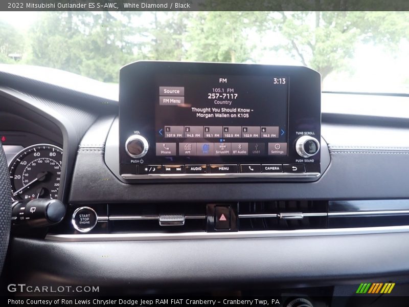 White Diamond / Black 2022 Mitsubishi Outlander ES S-AWC