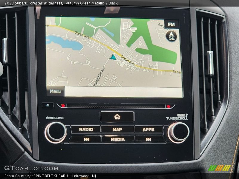 Navigation of 2023 Forester Wilderness
