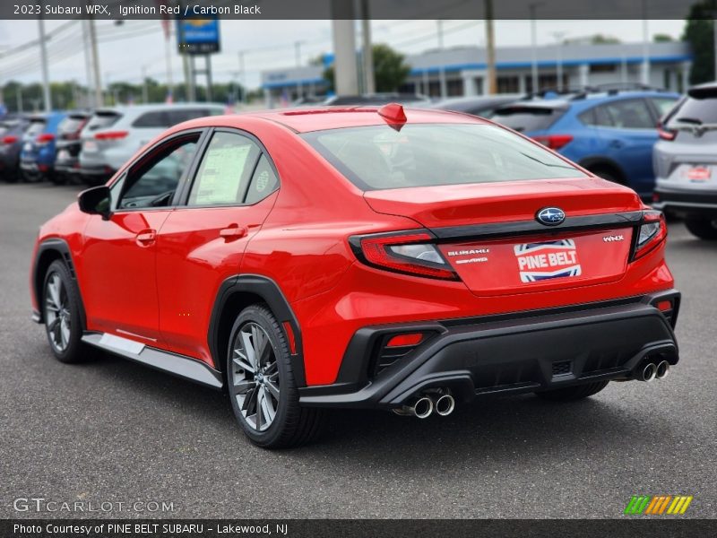 Ignition Red / Carbon Black 2023 Subaru WRX