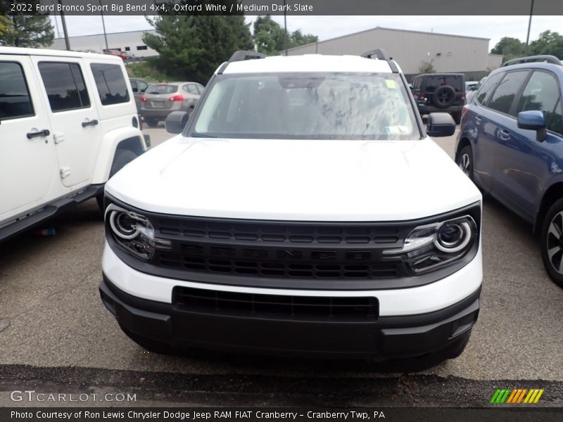 Oxford White / Medium Dark Slate 2022 Ford Bronco Sport Big Bend 4x4