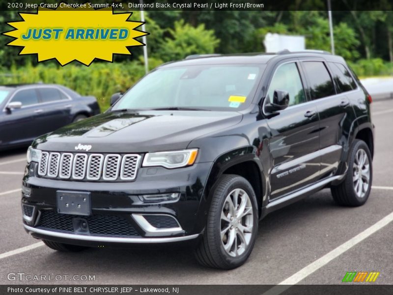Diamond Black Crystal Pearl / Light Frost/Brown 2020 Jeep Grand Cherokee Summit 4x4