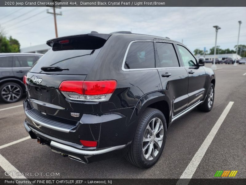 Diamond Black Crystal Pearl / Light Frost/Brown 2020 Jeep Grand Cherokee Summit 4x4