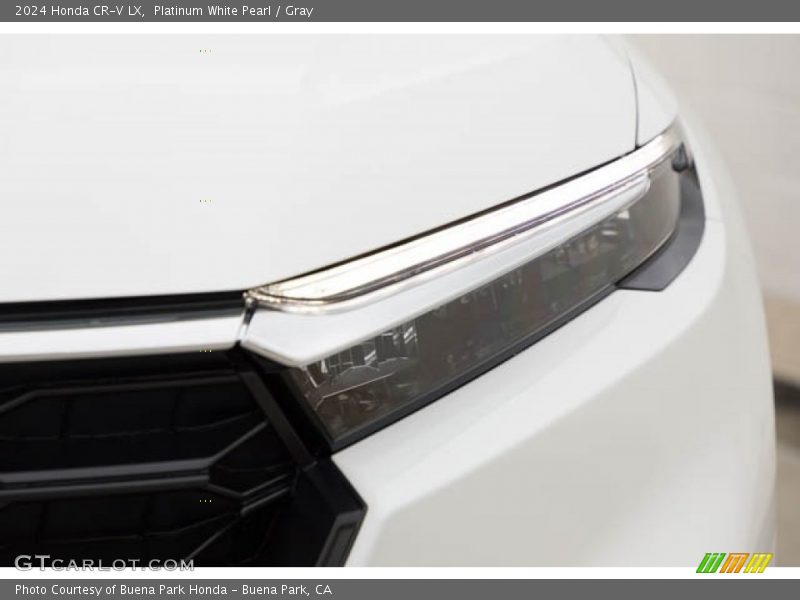 Platinum White Pearl / Gray 2024 Honda CR-V LX