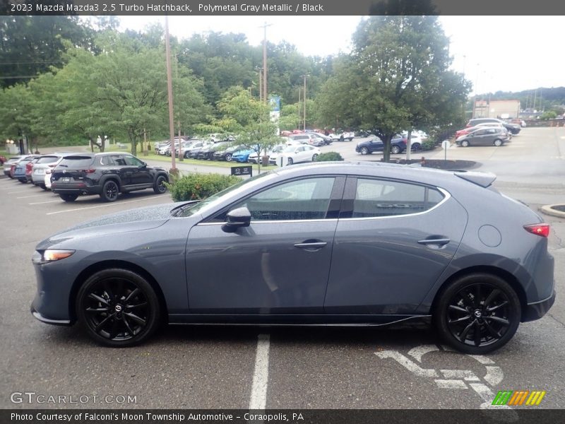 Polymetal Gray Metallic / Black 2023 Mazda Mazda3 2.5 Turbo Hatchback