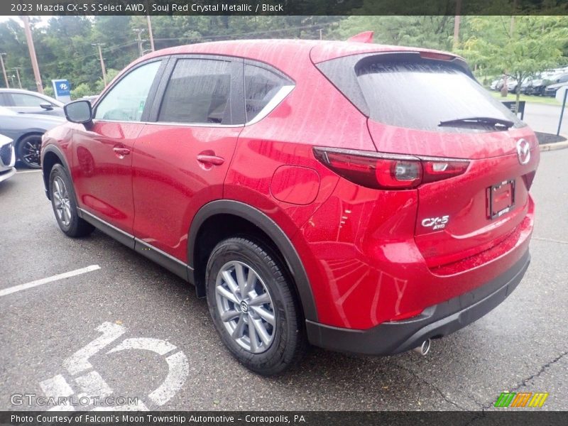 Soul Red Crystal Metallic / Black 2023 Mazda CX-5 S Select AWD