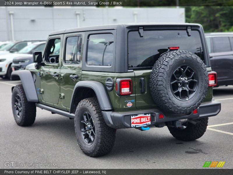 Sarge Green / Black 2024 Jeep Wrangler 4-Door Sport S 4xe Hybrid