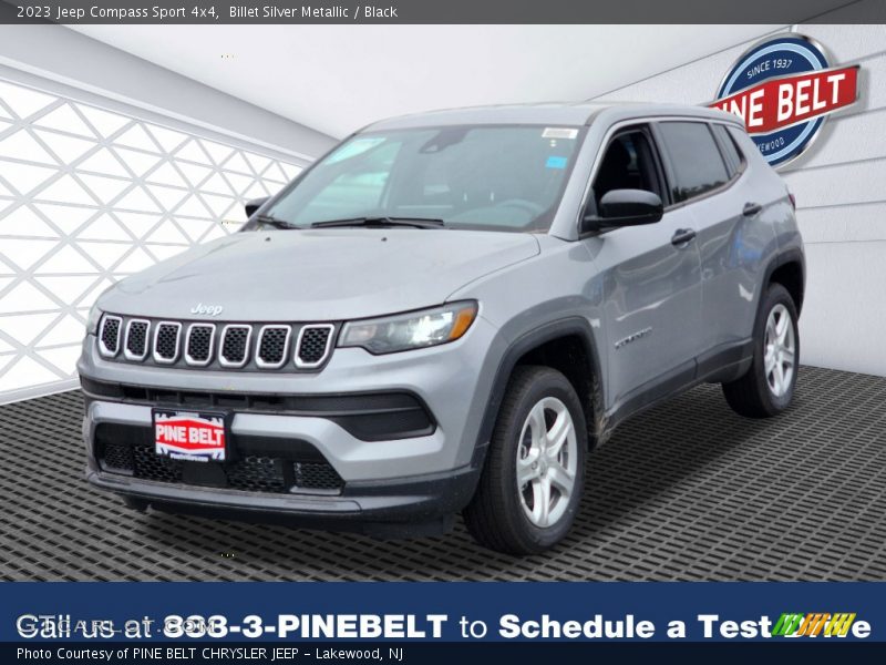 Billet Silver Metallic / Black 2023 Jeep Compass Sport 4x4