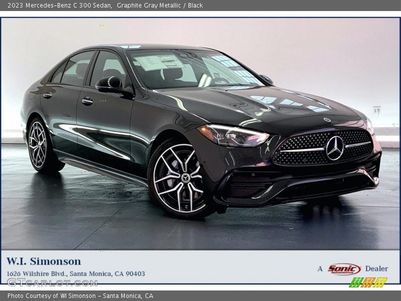 Graphite Gray Metallic / Black 2023 Mercedes-Benz C 300 Sedan