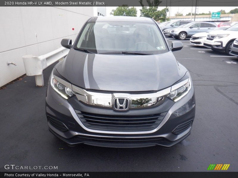 Modern Steel Metallic / Black 2020 Honda HR-V LX AWD