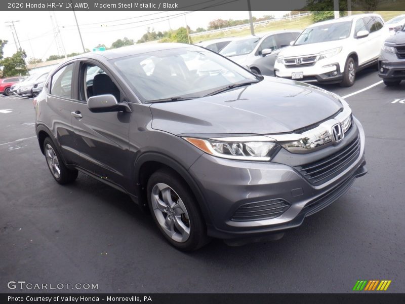 Modern Steel Metallic / Black 2020 Honda HR-V LX AWD