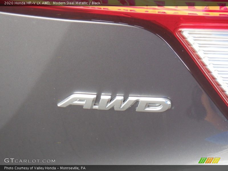 Modern Steel Metallic / Black 2020 Honda HR-V LX AWD