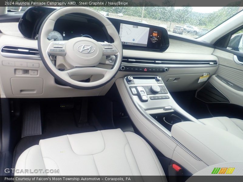  2024 Palisade Calligraphy AWD Navy/Beige Interior