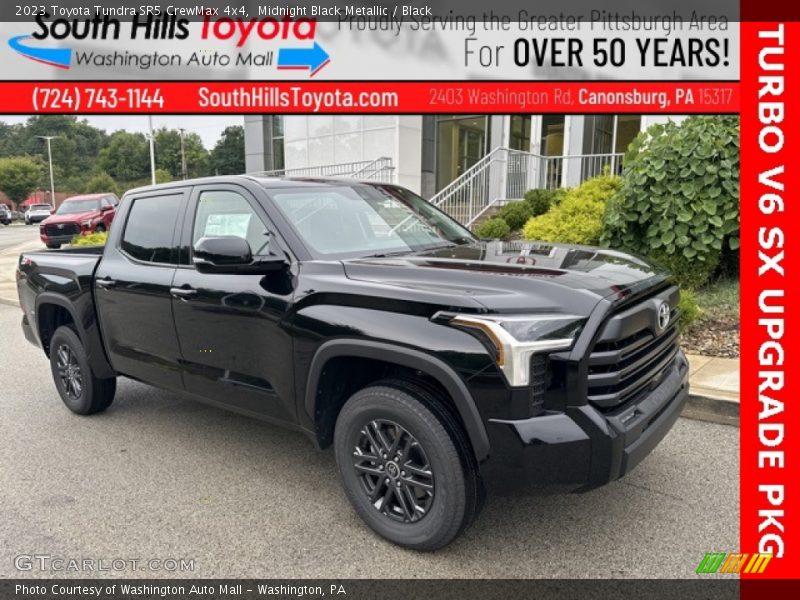 Midnight Black Metallic / Black 2023 Toyota Tundra SR5 CrewMax 4x4