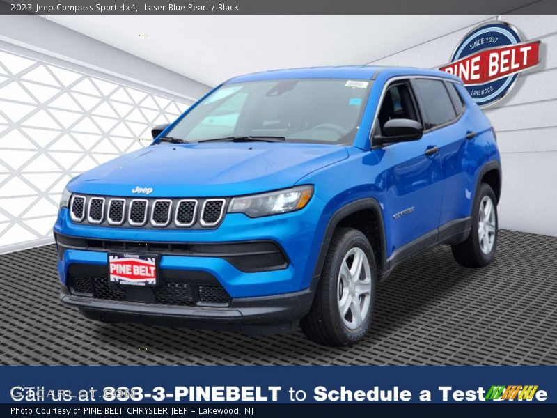 Laser Blue Pearl / Black 2023 Jeep Compass Sport 4x4