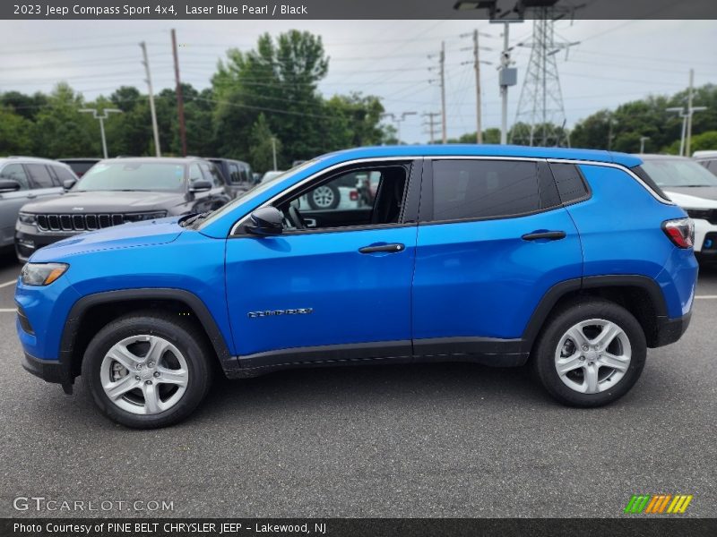 Laser Blue Pearl / Black 2023 Jeep Compass Sport 4x4