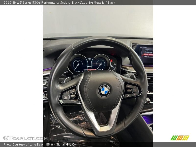 Black Sapphire Metallic / Black 2019 BMW 5 Series 530e iPerformance Sedan