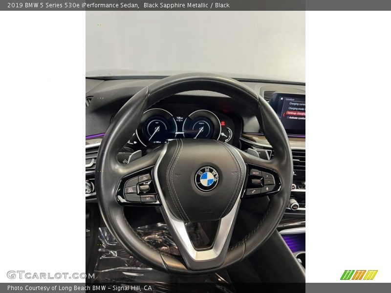 Black Sapphire Metallic / Black 2019 BMW 5 Series 530e iPerformance Sedan
